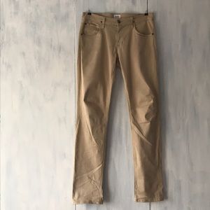 Men’s Hudson slim fit jeans khaki color size 30